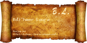 Böhmer Laura névjegykártya