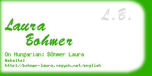 laura bohmer business card