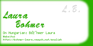 laura bohmer business card